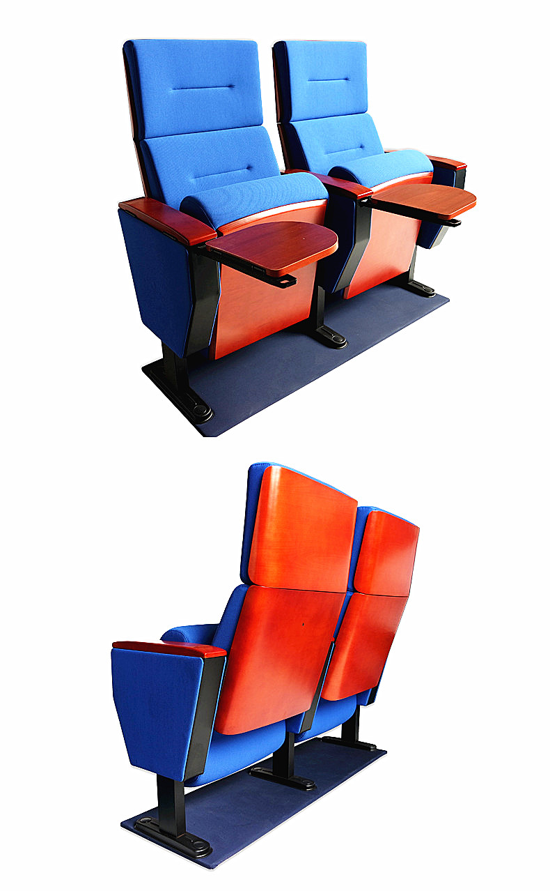 Poceni cena priljubljena oblika Udobna Fabric Zložljiva leseni film gledališče stol Cinema seat.jpg